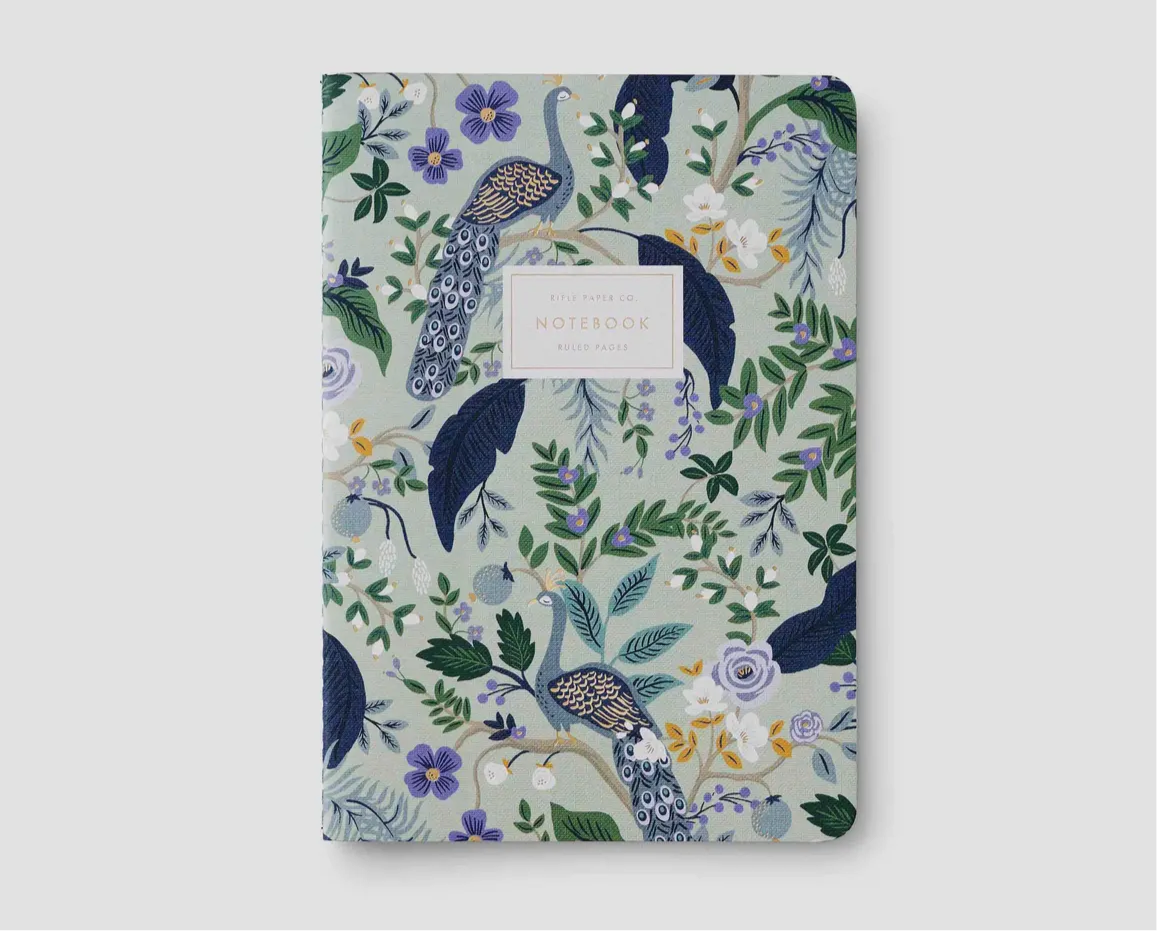 Assorted Set of 3
Peacock Notebooks