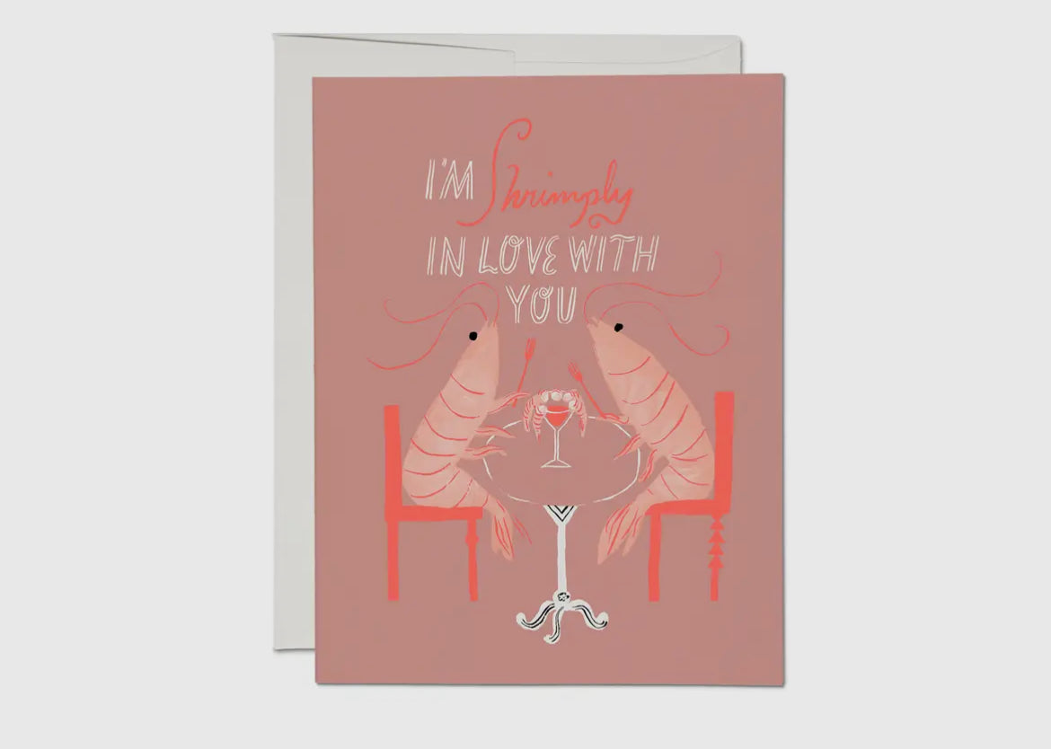 Shrimply in Love Card