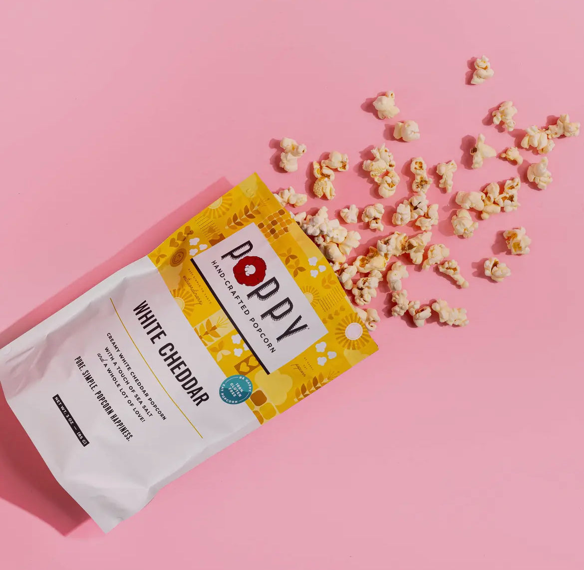 White Cheddar popcorn bag