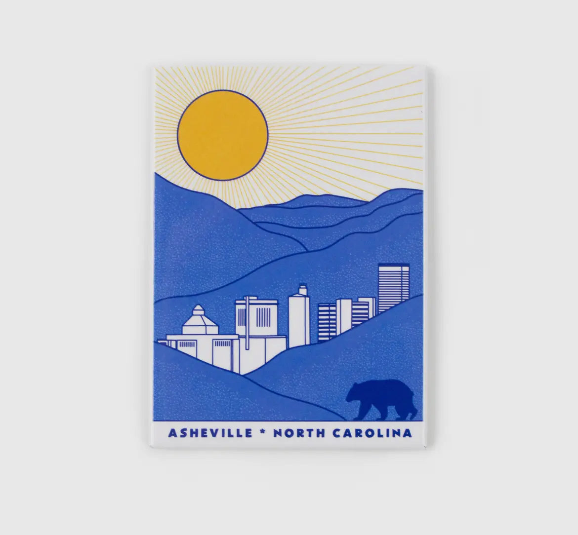 Asheville cityscape magnet
