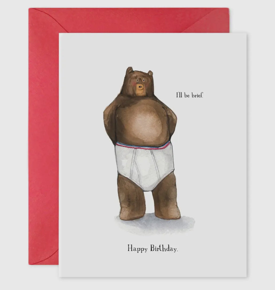 Brief Birthday Card