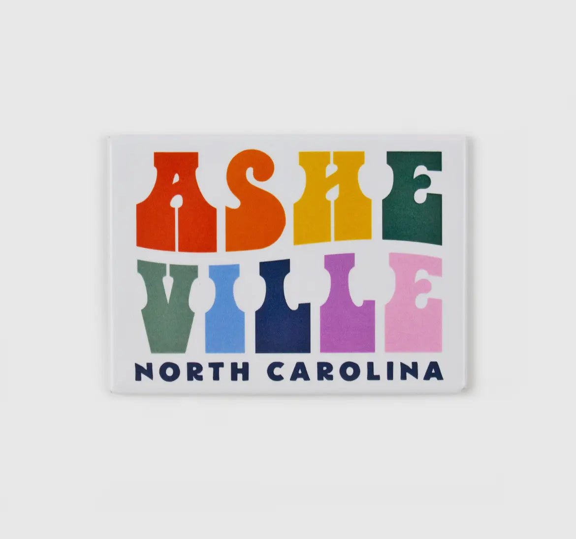 Asheville retro magnet