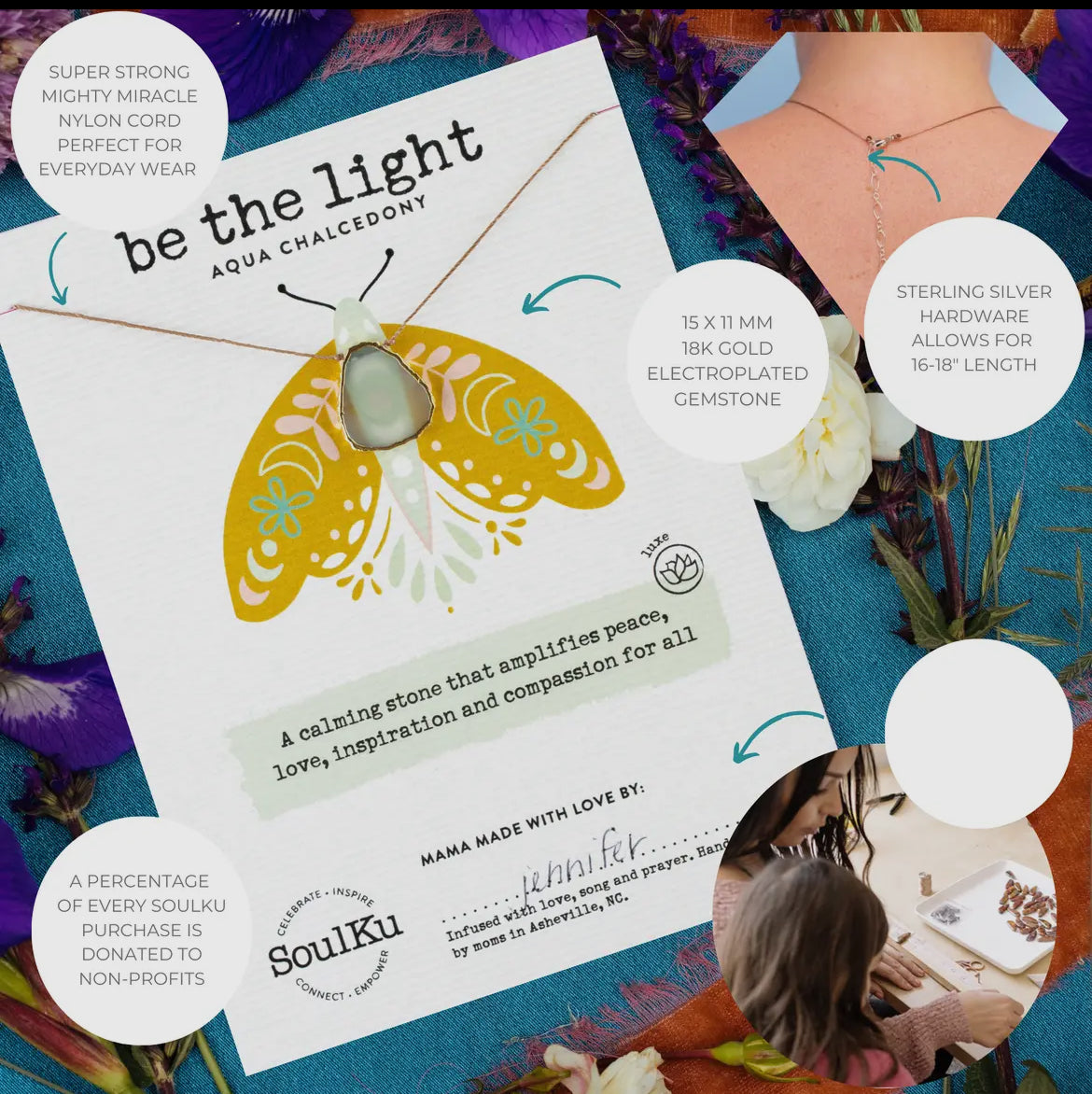 Be The Light Aqua Chalcedony