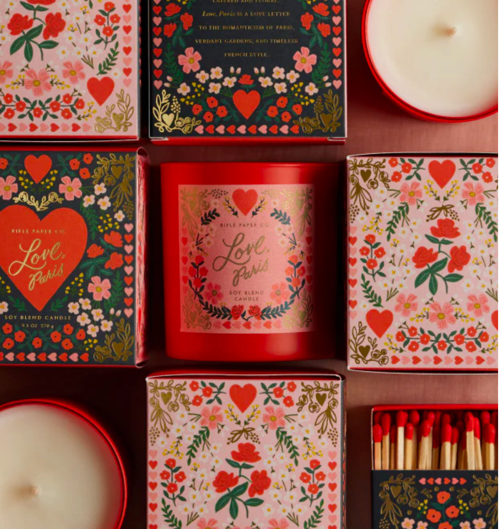 Love, Paris 9 oz Glass Candle