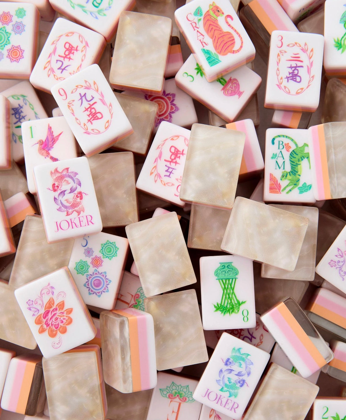 Pearlescent Mahjong Tiles