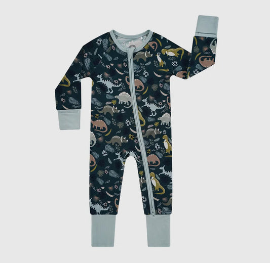 Prehistoric Friends Dinosaur
Baby Pajama Bamboo Baby
Pajamas Convertible Romper