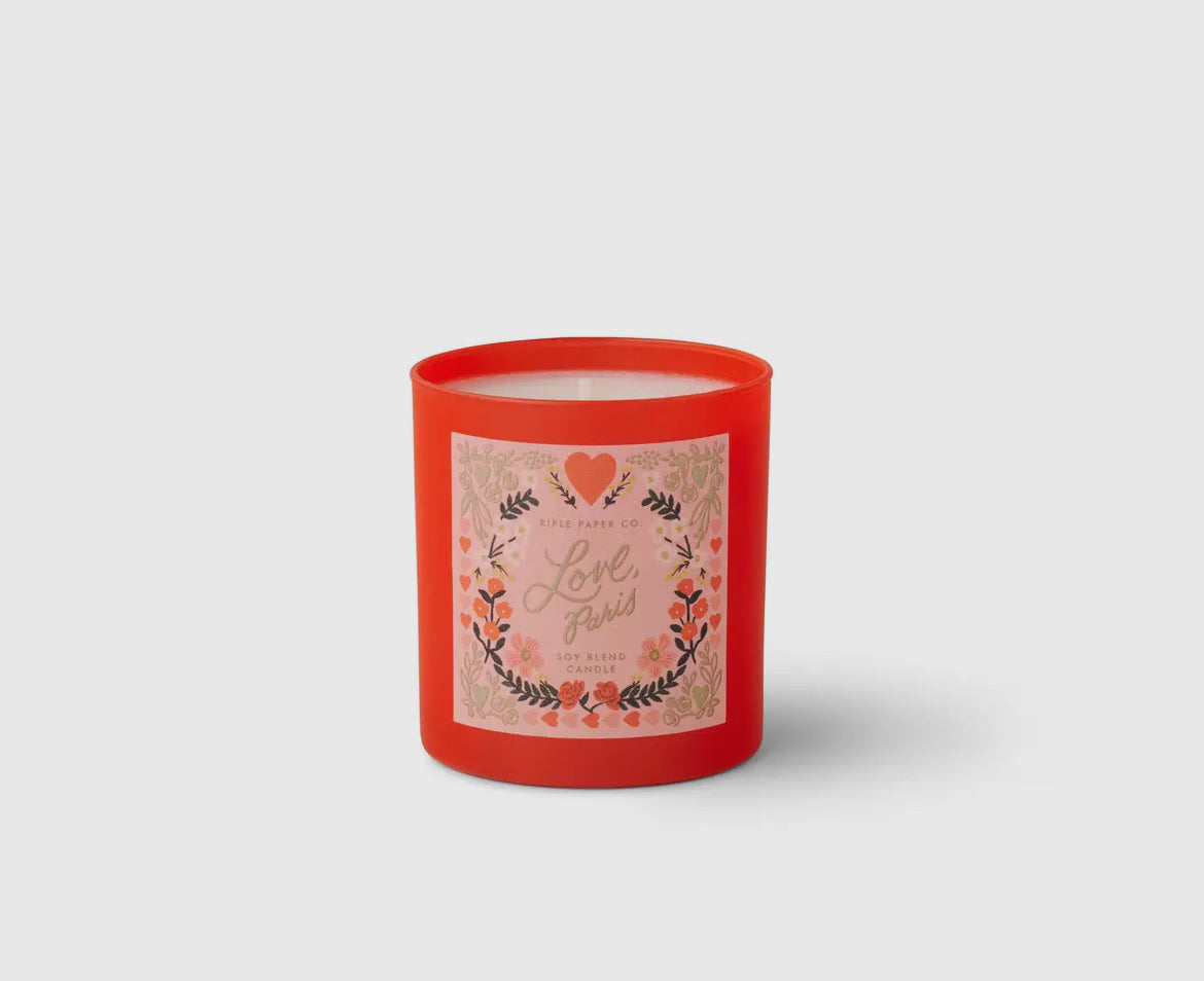 Love, Paris 9 oz Glass Candle