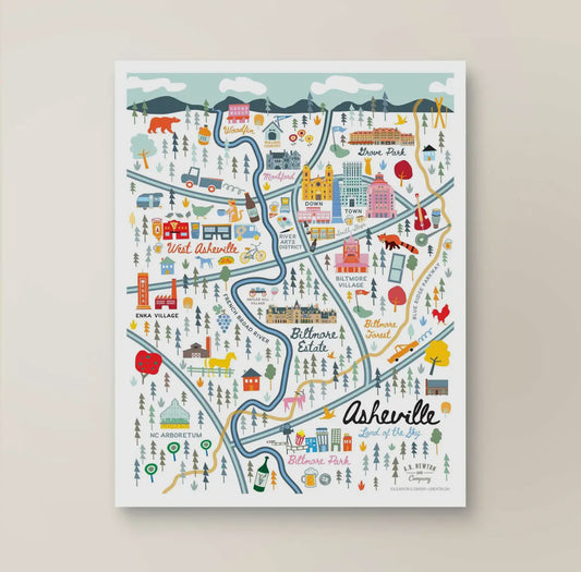 Asheville City print 8x10