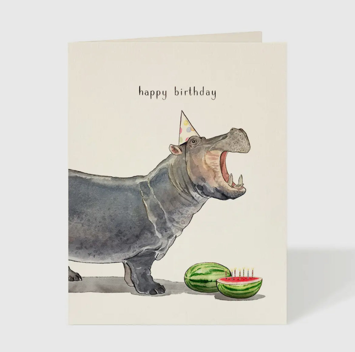 Happiest Hippo-Birthday Card